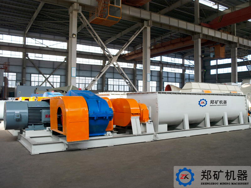 青島年產20萬方陶粒生產線項目雙軸攪拌機